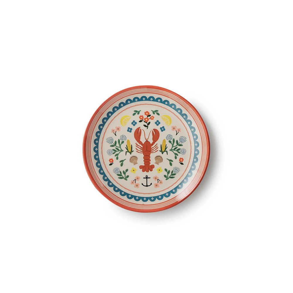 Rifle Paper Co. Melamine Dessert Plate Set - Seaside