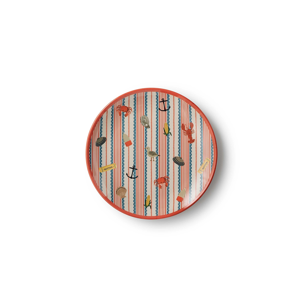 Rifle Paper Co. Melamine Dessert Plate Set - Seaside