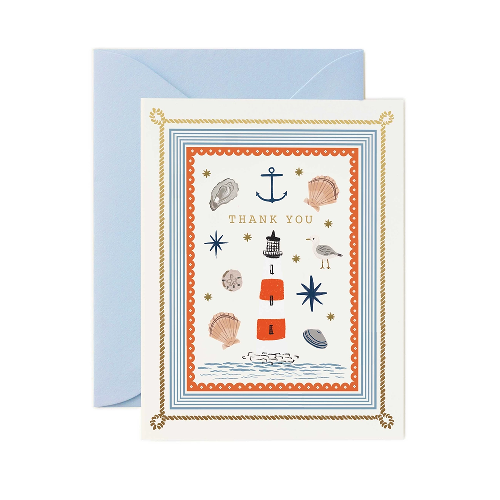 Rifle Paper Co. Seaside Thank You Card