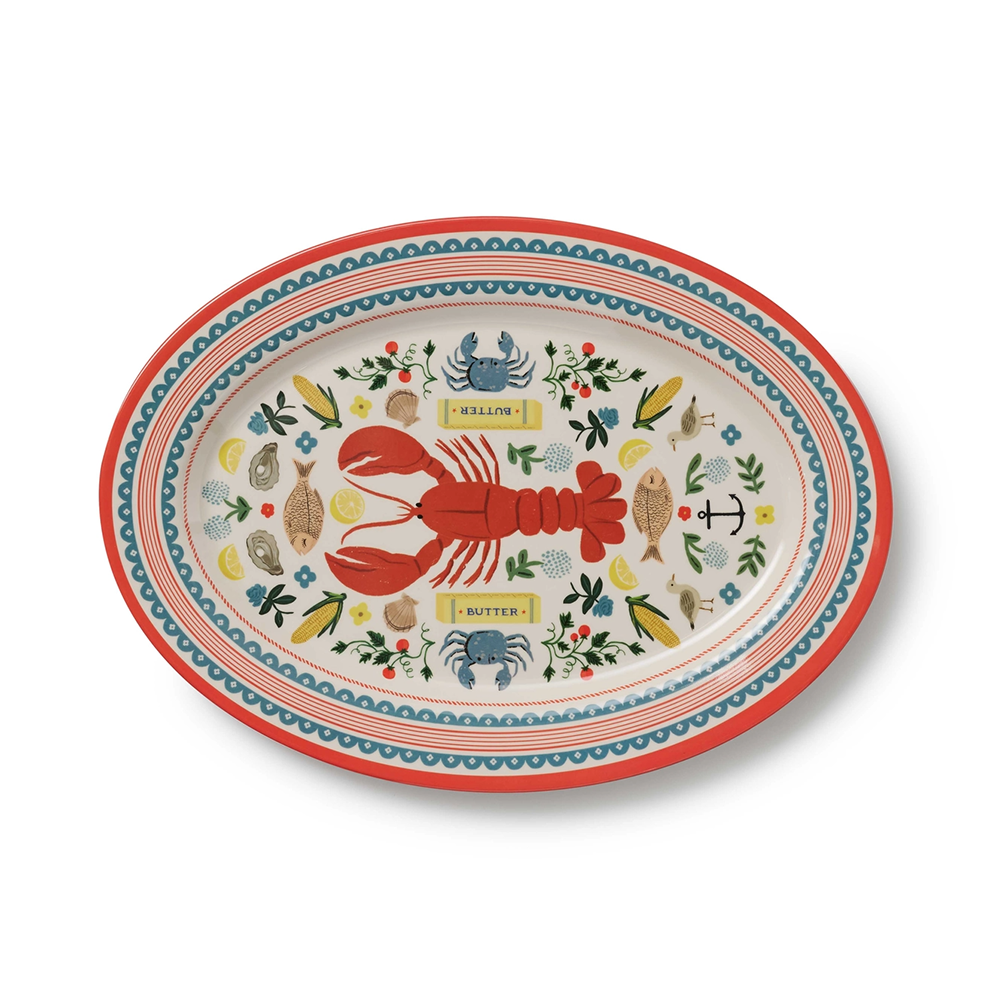 Rifle Paper Co. Melamine Serving Platter - Seaside