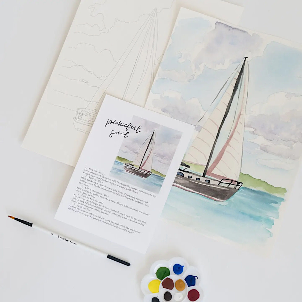 Bailey Rae Studio Watercolor Kit - Peaceful Sail