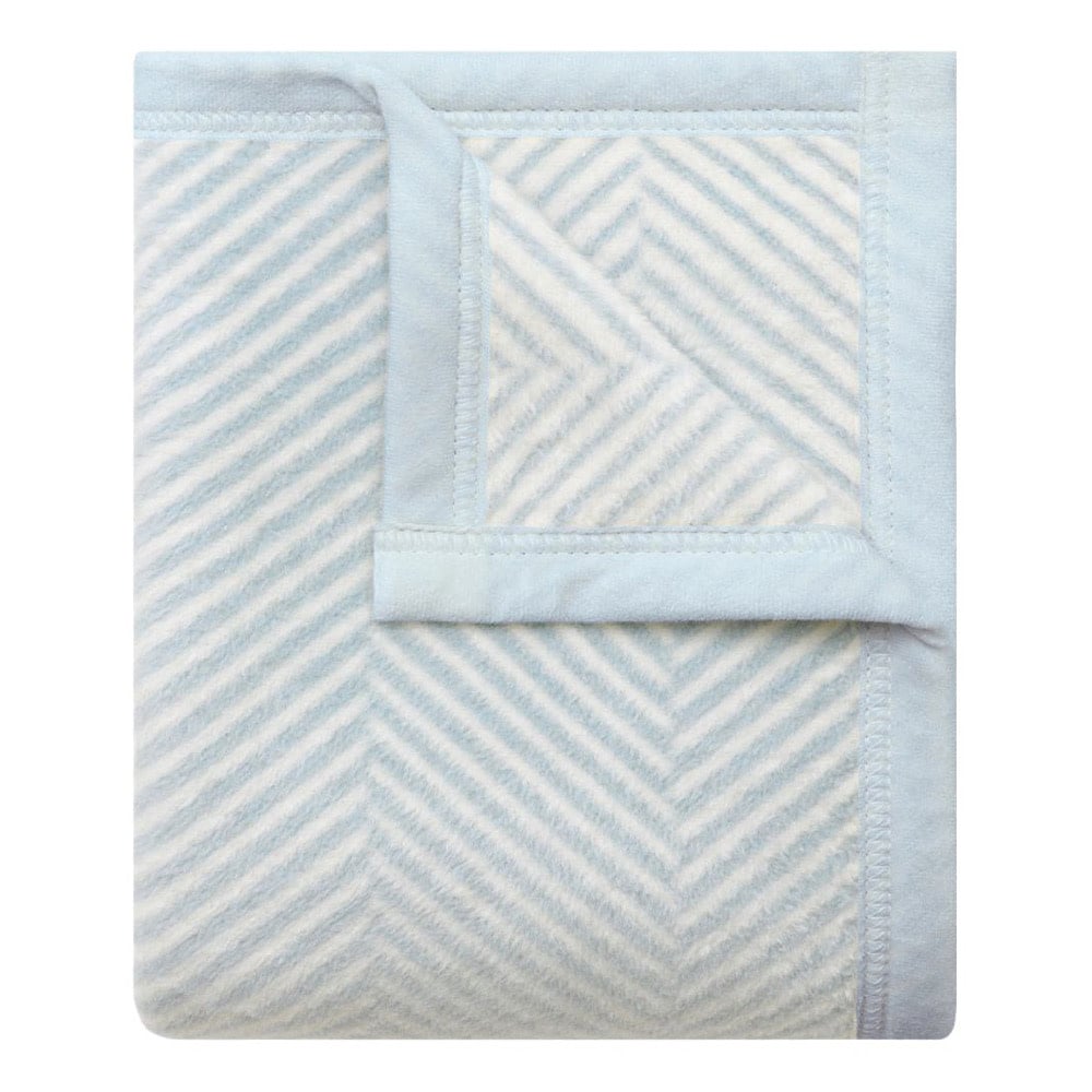 Chappywrap ChappyWrap Mini Blanket - Harborview Herringbone - Sky