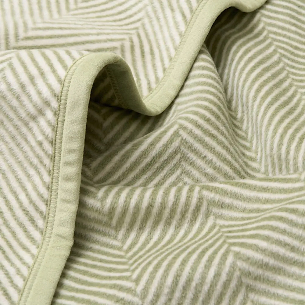 ChappyWrap Original Blanket - Harborview Herringbone - Garden Green