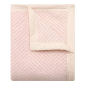 Chappywrap ChappyWrap Mini Blanket - Harborview Herringbone - Ballet Pink