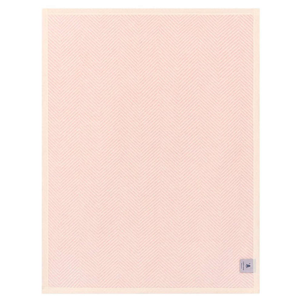 ChappyWrap Mini Blanket - Harborview Herringbone - Ballet Pink
