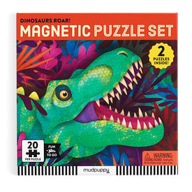 Mudpuppy Dinosaur Roar Magnetic Puzzle Set