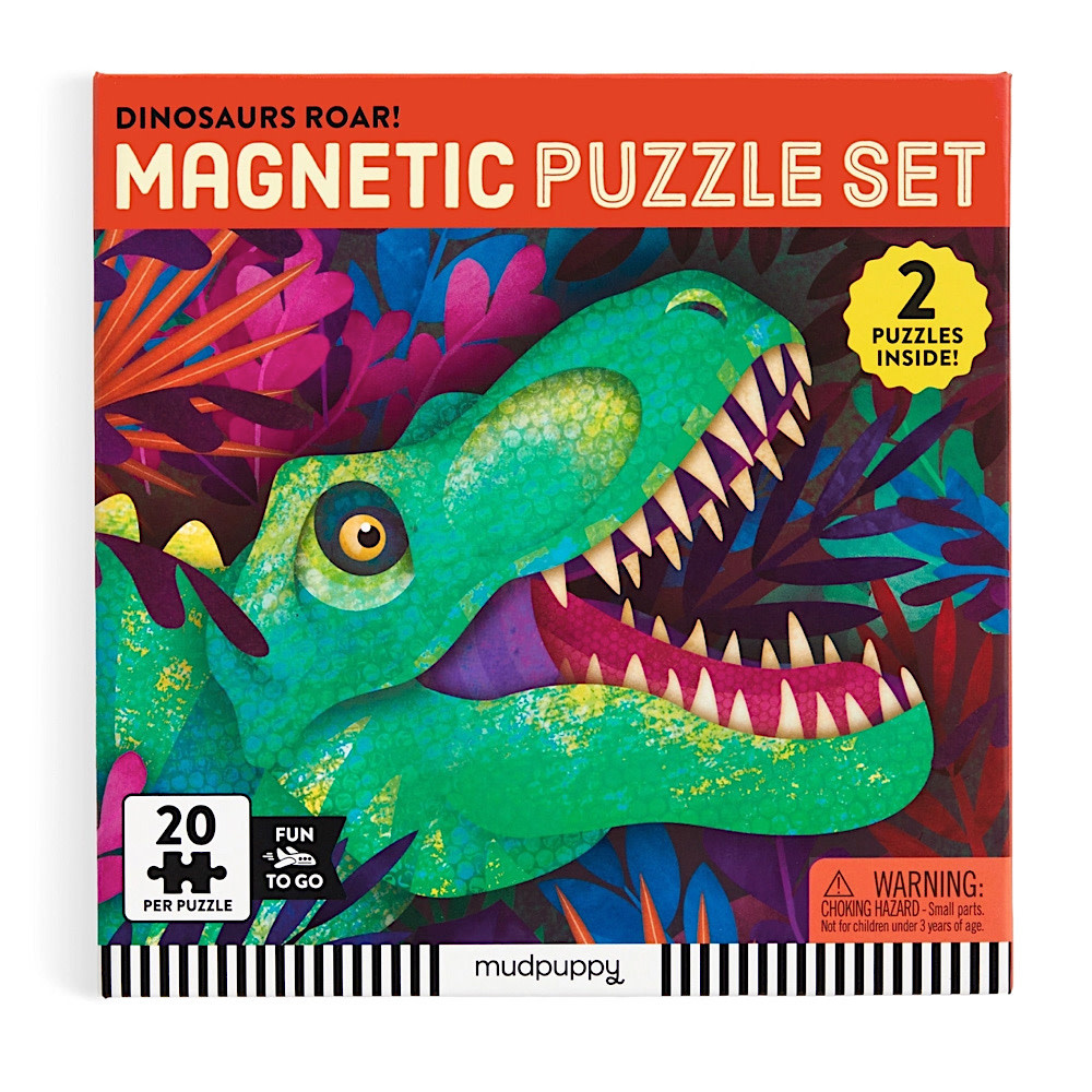 Mudpuppy Dinosaur Roar Magnetic Puzzle Set
