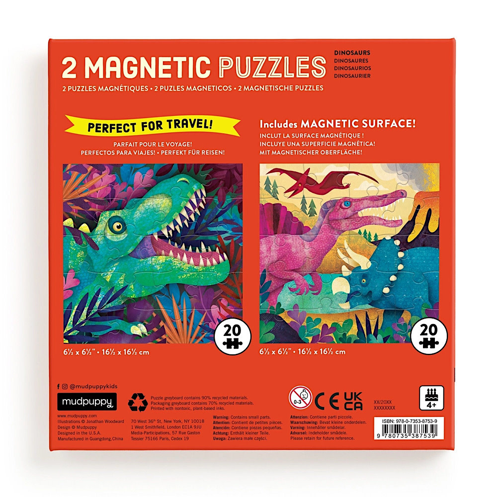 Dinosaur Roar Magnetic Puzzle Set