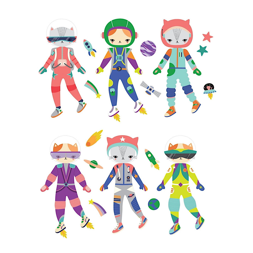 Magnetic Dress Up - Space Cat
