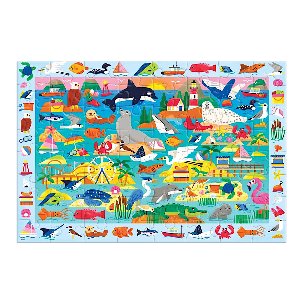 Search & Find Puzzle - At the Seaside - 64 Piece
