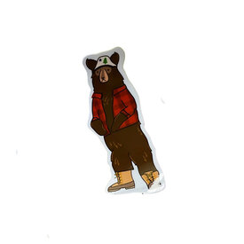 Stone Donut Design Stone Donut Designs Vinyl Sticker - Maine Black Bear