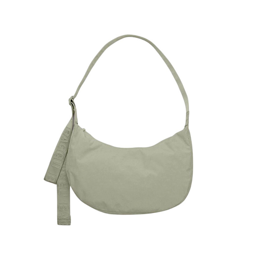 Baggu Medium Nylon Crescent Bag - Celadon