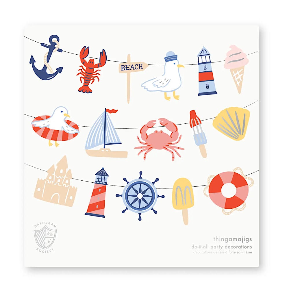 Seaside Thingamajig Paper Garland