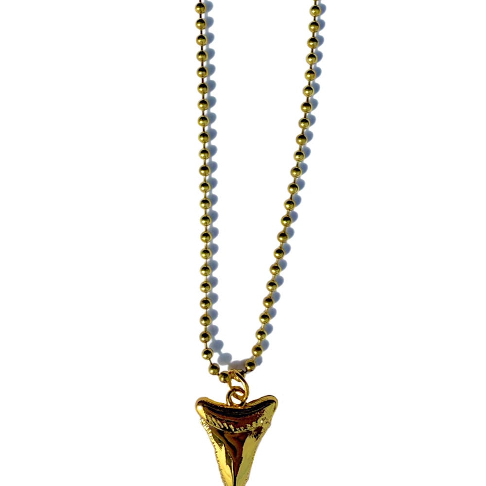 Gunner & Lux - Necklace - Gold Shark Tooth