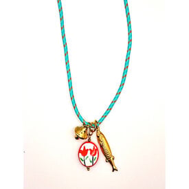 Gunner & Lux Gunner & Lux - Necklace - Summer Cord Fish Charm