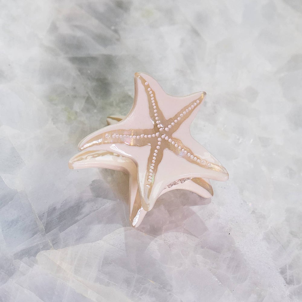  Haven Eco Friendly Hair Clip - Beige Starfish