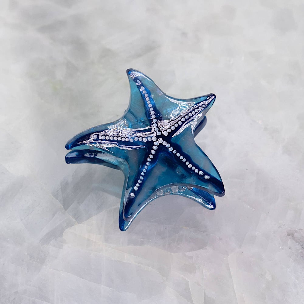  Haven Eco Friendly Hair Clip - Blue Starfish