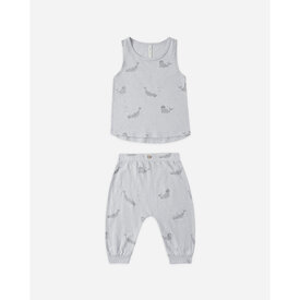 Rylee + Cru LLC Rylee + Cru Tank + Slouch Pant Set - Seals