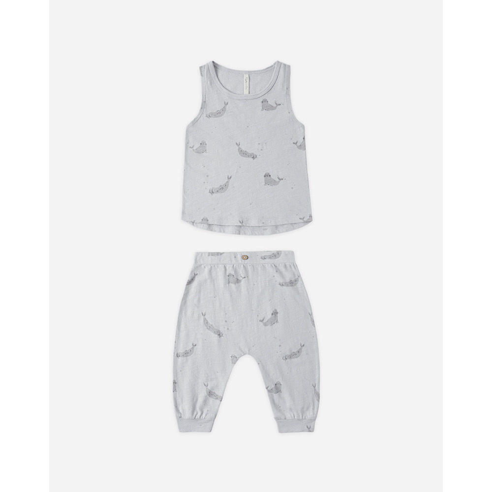 Rylee + Cru Tank + Slouch Pant Set - Seals