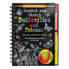 Peter Pauper Scratch and Sketch Activity Book - Butterflies and Friends
