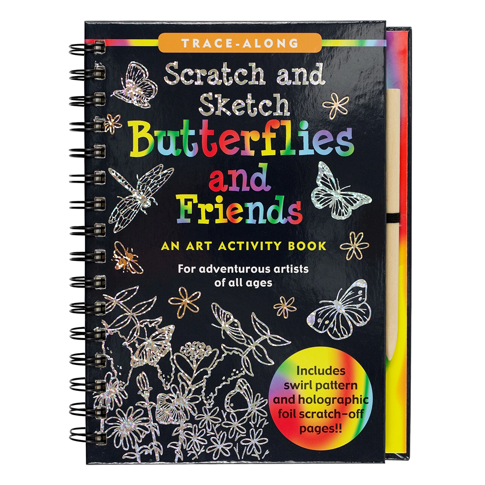 Scratch and Sketch Activity Book - Butterflies and Friends