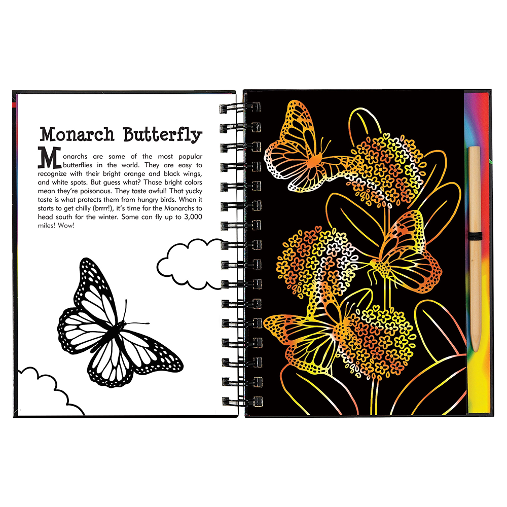 Scratch and Sketch Activity Book - Butterflies and Friends