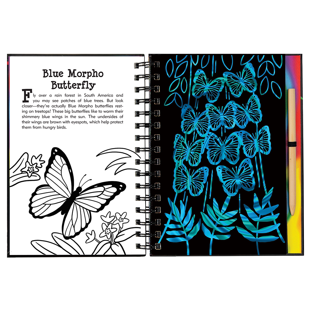 Scratch and Sketch Activity Book - Butterflies and Friends