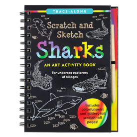 Peter Pauper Scratch and Sketch Activity Book - Sharks