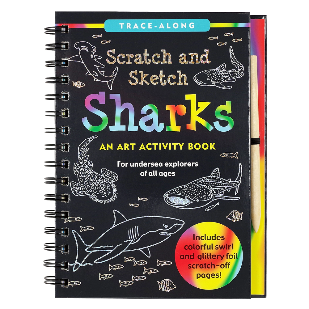 Scratch and Sketch Activity Book - Sharks