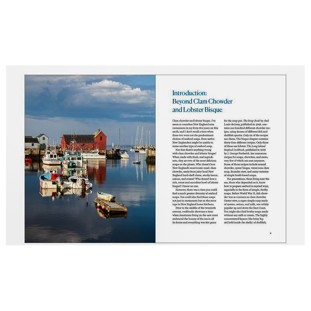 New England Soups from the Sea Paperback Book