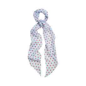 Lost Pattern NYC Lost Pattern Silk Chiffon Neck Scarf - Blue Petal Veil