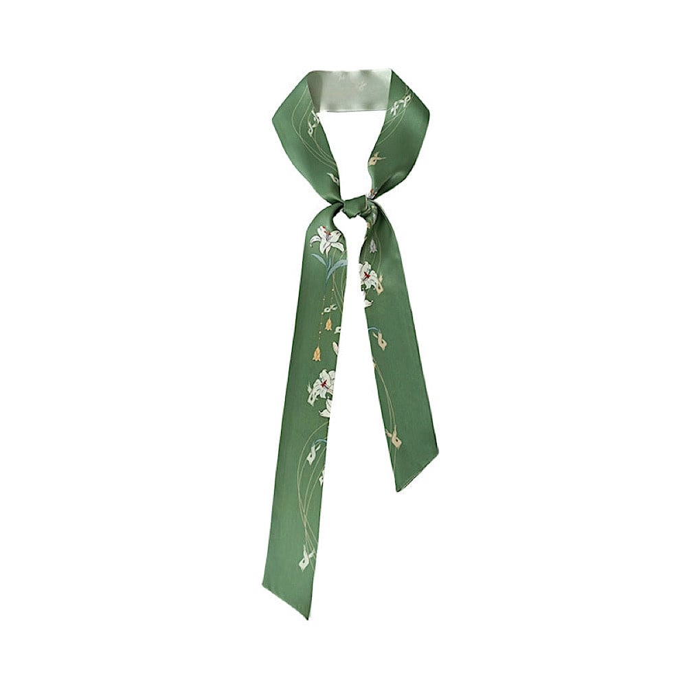 Silk Twilly Scarf - Lily