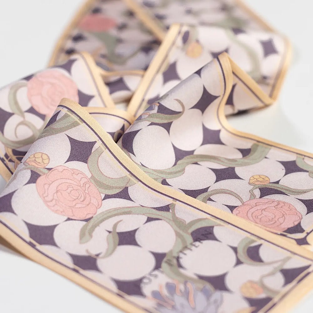 Silk Twilly Neck Bow Scarf - Dream