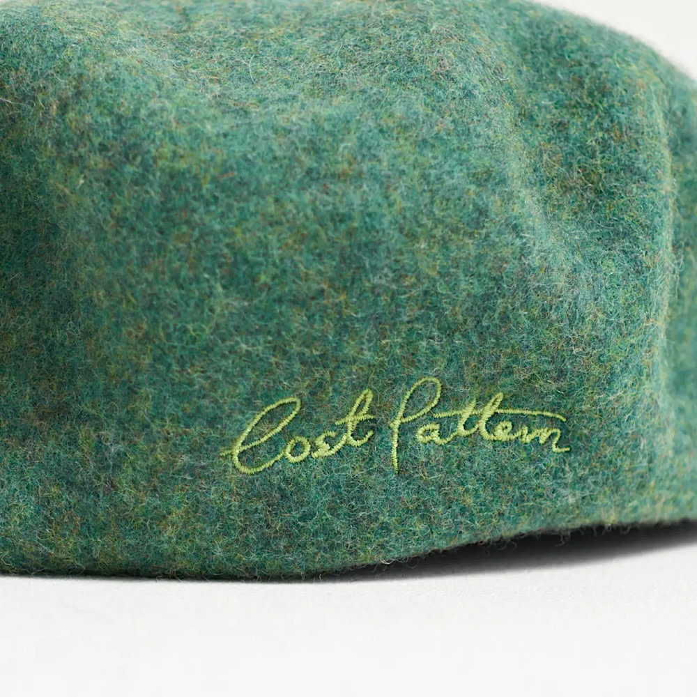 Lost Pattern Bon Chic Wool Beret - Moss Green