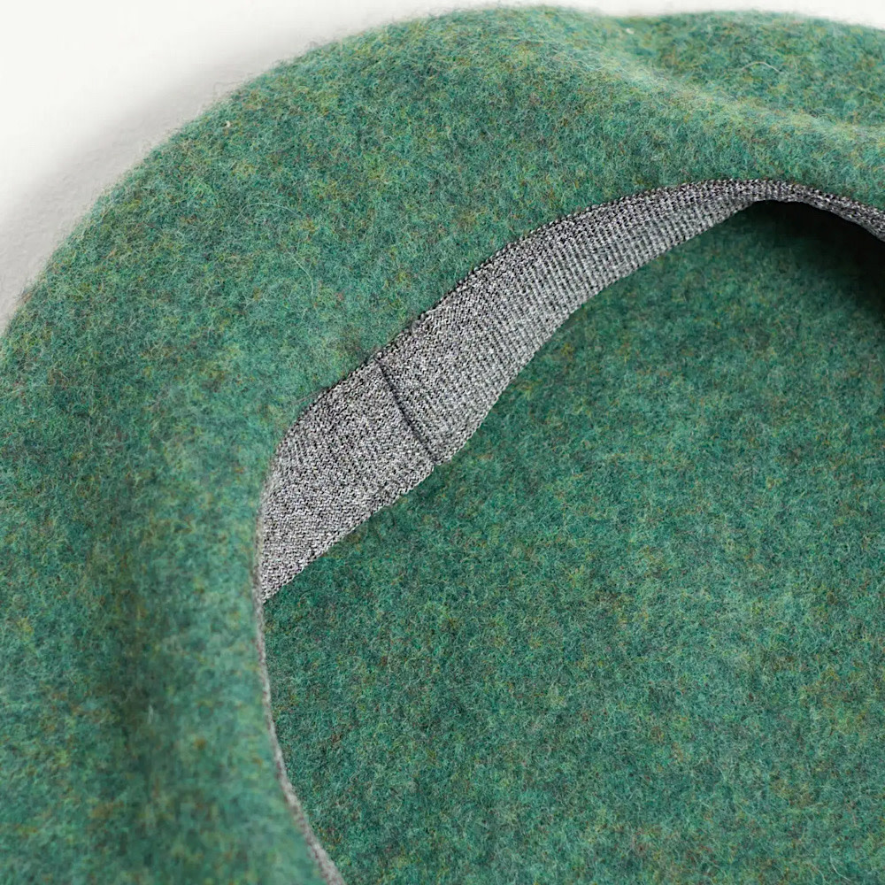 Lost Pattern Bon Chic Wool Beret - Moss Green