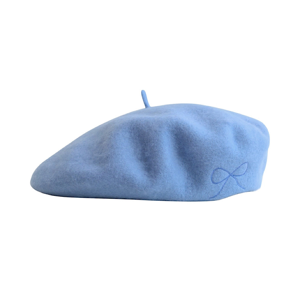 Lost Pattern NYC Lost Pattern Bon Chic Wool Beret - Sky Blue