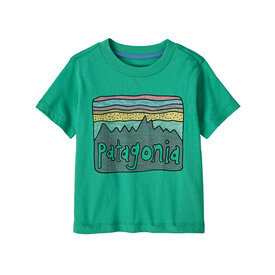 Patagonia Patagonia Baby Fitz Roy Skies T-Shirt - Aqua Stone