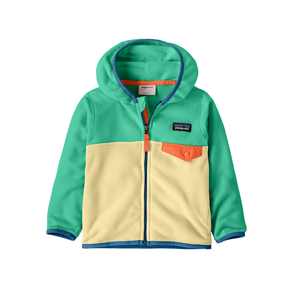 Patagonia Patagonia Baby Micro D Snap-T Jacket - Buttercup Yellow Aqua Stone