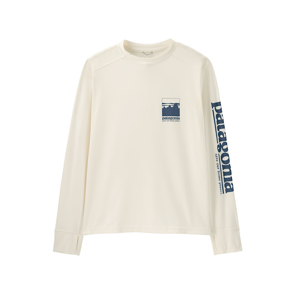 Patagonia Kids Capilene Silkweight T-Shirt - Alpine Icon White