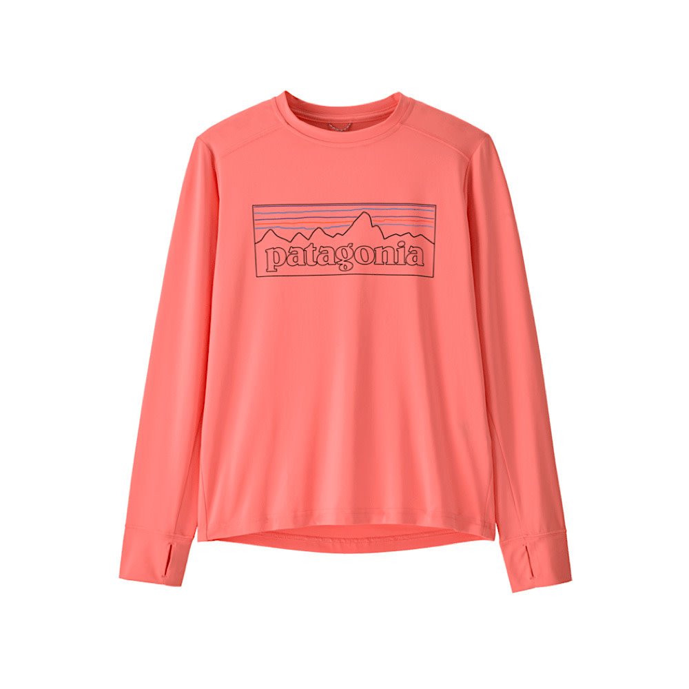 Patagonia Patagonia Kids Capilene Silkweight T-Shirt P-6 Outline - Pickled Pink