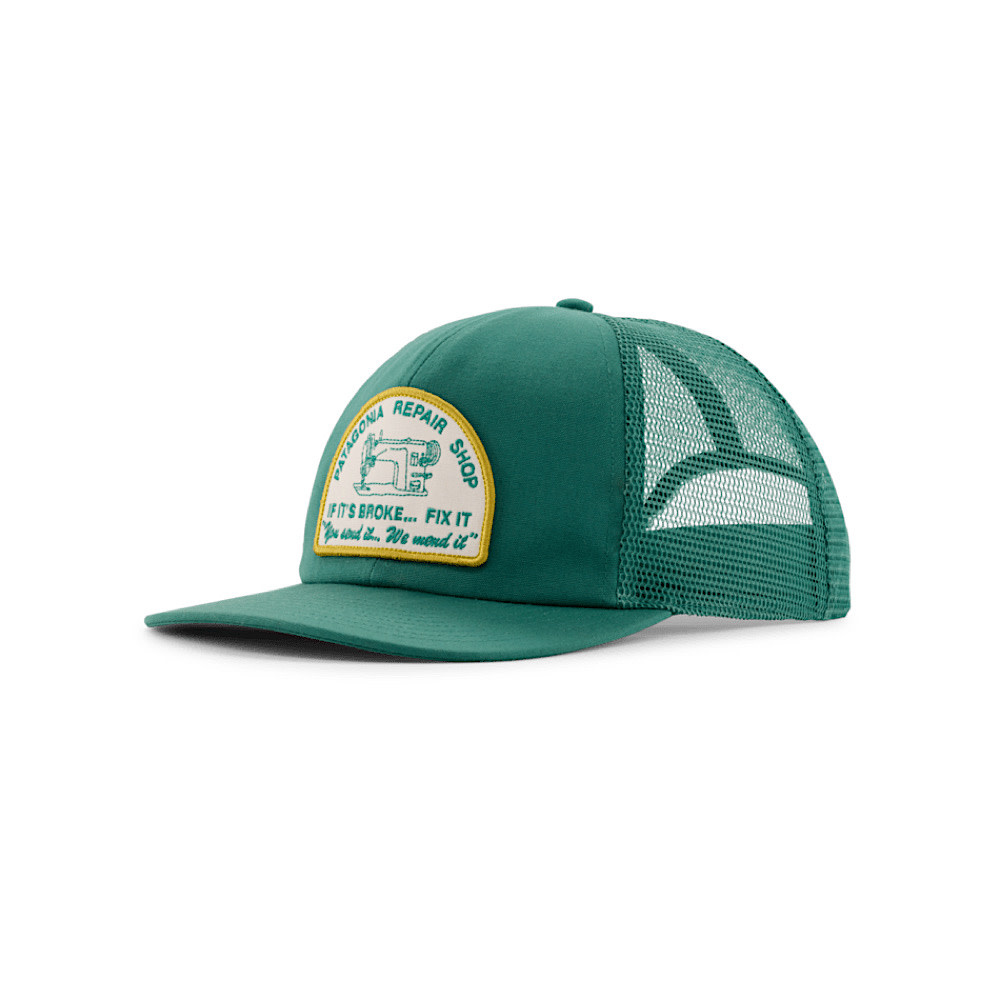 Patagonia Patagonia - Relaxed Trucker Hat - Repair Shop: Gem Green