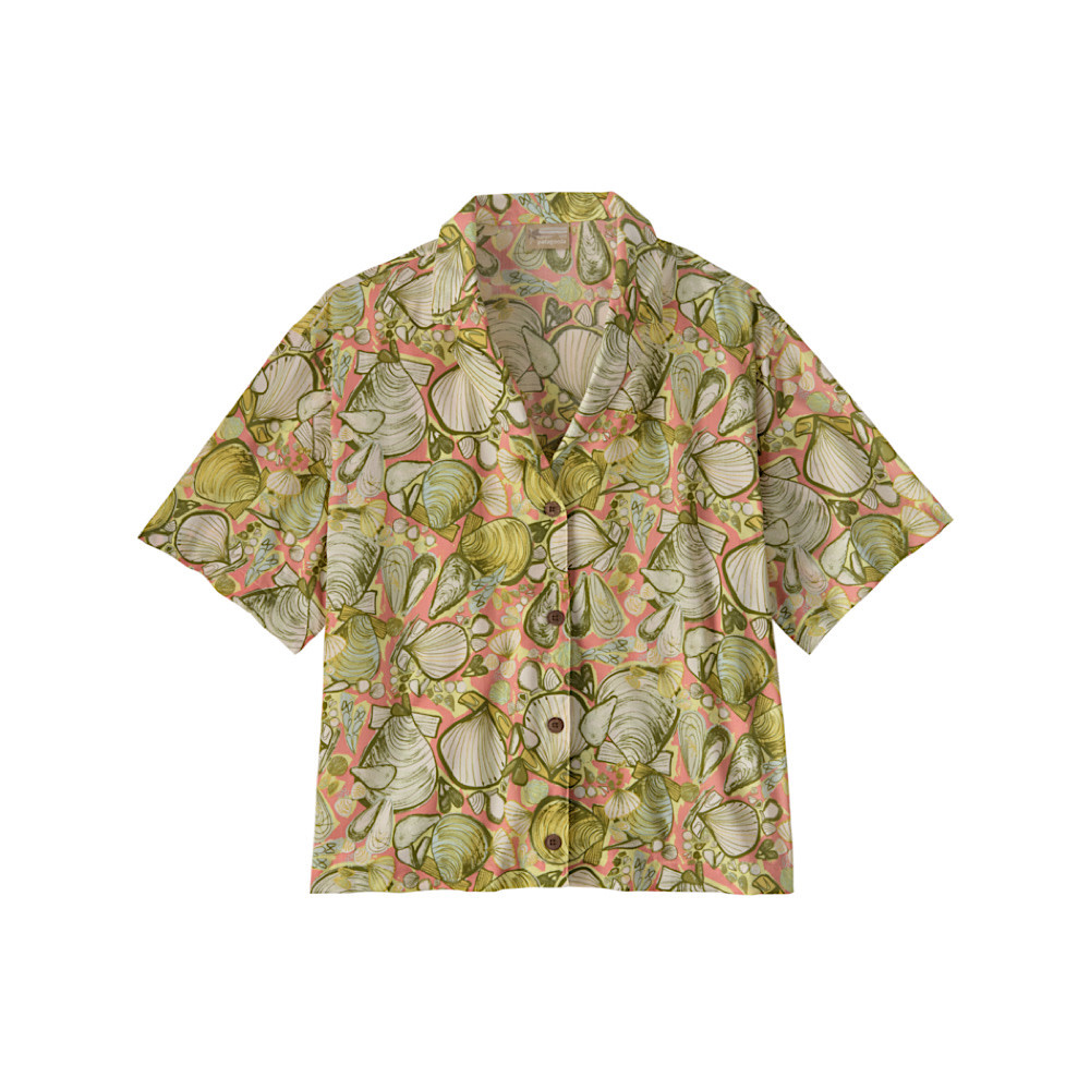 Patagonia Women's Tidal Threads Shirt - Shelly Shelly: Mellow Melon