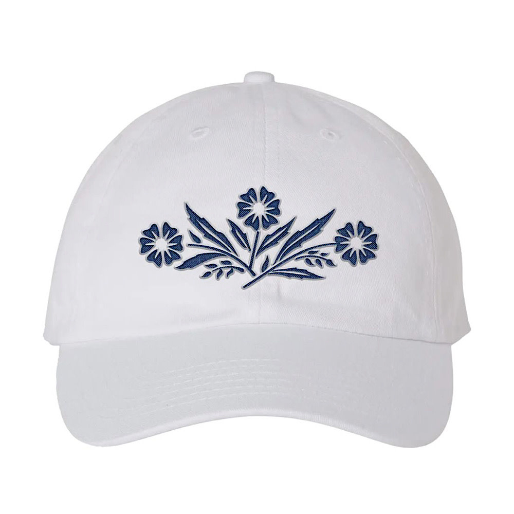 Good Judy's Print Shop (Calm Down Caren) Good Judy's Corningware Baseball Hat - White
