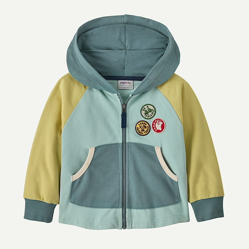 Patagonia Baby Full-Zip Hoody Sweatshirt - Change Patches