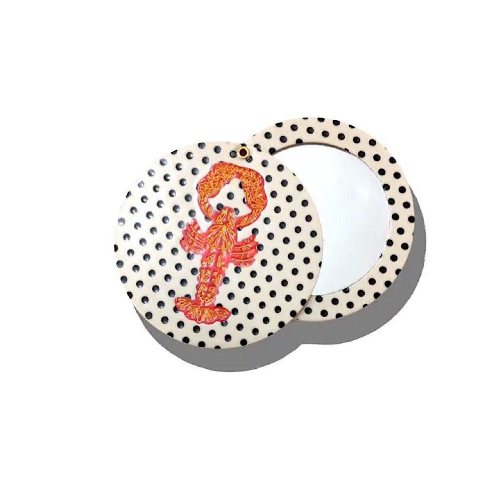 Mirror Compact - Lobster