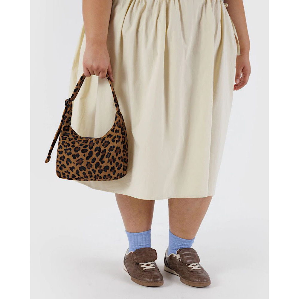 Baggu Mini Nylon Shoulder Bag - Leopard