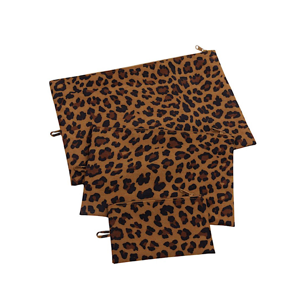 Baggu Go Pouch Set of 3 - Leopard
