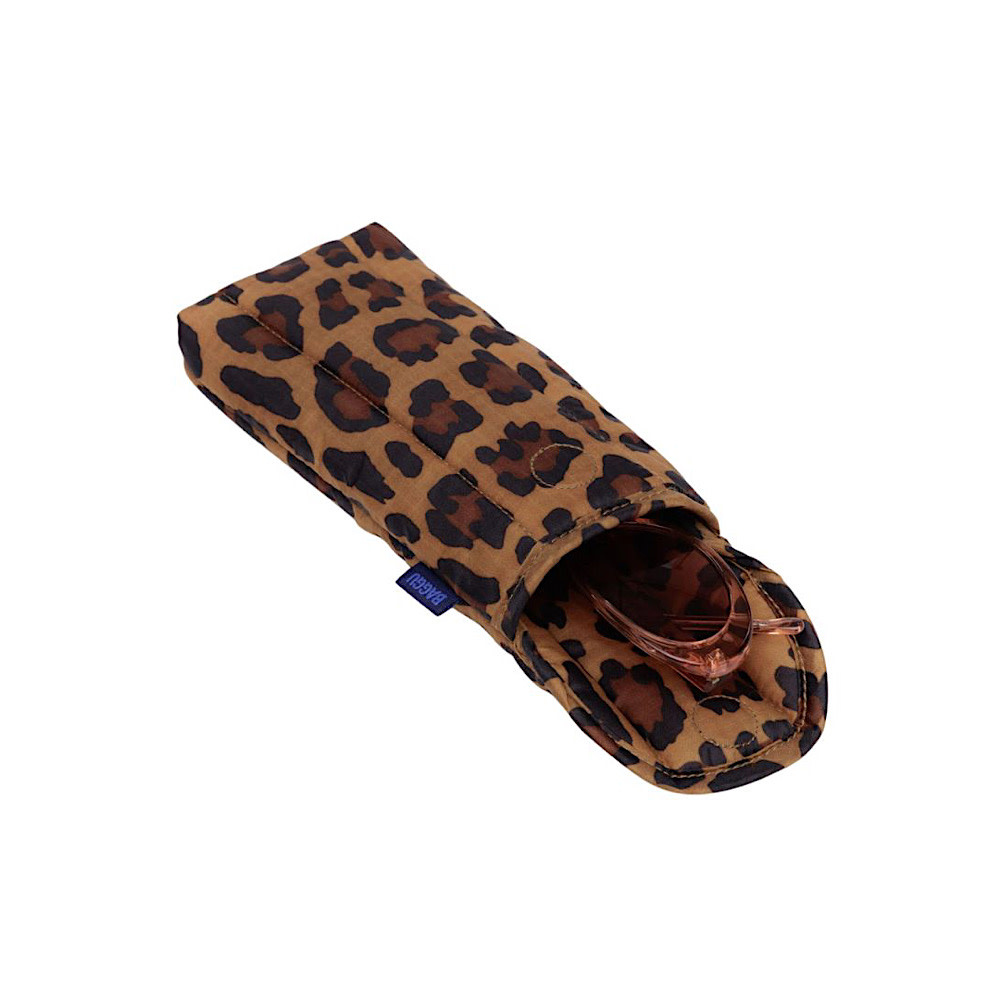 Baggu Puffy Glasses Sleeve - Leopard