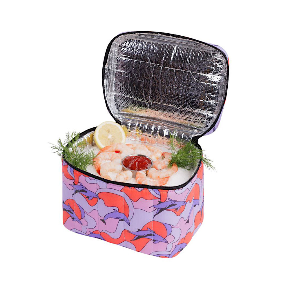 Baggu Puffy Lunch Bag - Dolphins