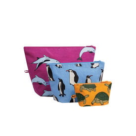Baggu Baggu Go Pouch Set of 3 - Vacation Animals